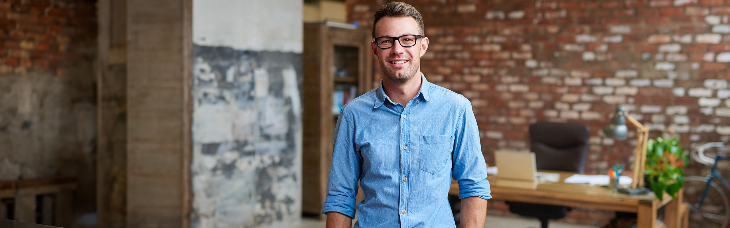 Man standing in office