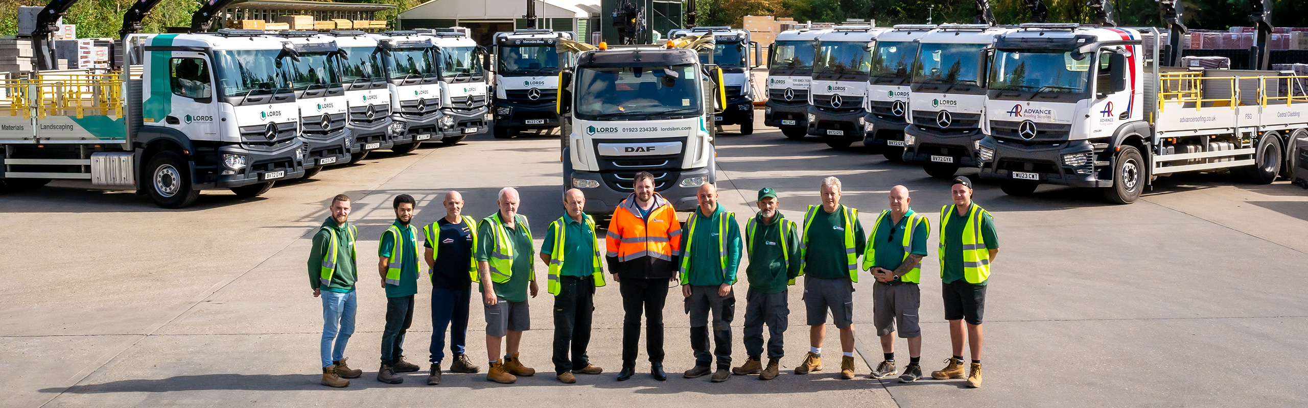 Drivers with their lorries