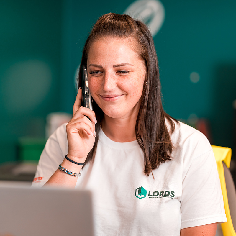 Young woman on a telephone smiling